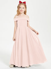 Abiti Da Damigella Junior Chic Con Spalle Scoperte Rosa Perlato