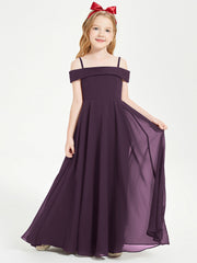 Abiti Da Damigella Junior Chic Con Spalle Scoperte Prugna