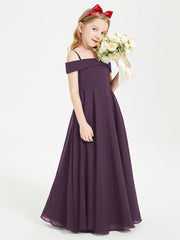Abiti Da Damigella Junior Chic Con Spalle Scoperte Prugna