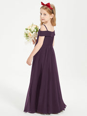 Abiti Da Damigella Junior Chic Con Spalle Scoperte Prugna