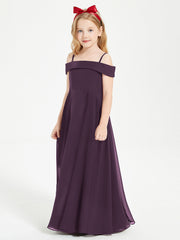 Abiti Da Damigella Junior Chic Con Spalle Scoperte Prugna