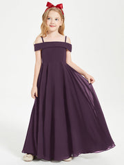 Abiti Da Damigella Junior Chic Con Spalle Scoperte Prugna