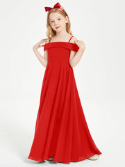 Abiti Da Damigella Junior Chic Con Spalle Scoperte Rosso