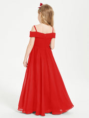 Abiti Da Damigella Junior Chic Con Spalle Scoperte Rosso