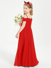 Abiti Da Damigella Junior Chic Con Spalle Scoperte Rosso