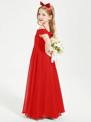 Abiti Da Damigella Junior Chic Con Spalle Scoperte Rosso