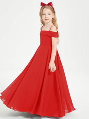 Abiti Da Damigella Junior Chic Con Spalle Scoperte Rosso