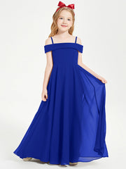 Abiti Da Damigella Junior Chic Con Spalle Scoperte Blu Royal