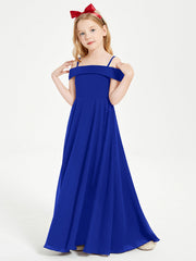 Abiti Da Damigella Junior Chic Con Spalle Scoperte Blu Royal