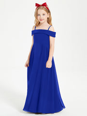 Abiti Da Damigella Junior Chic Con Spalle Scoperte Blu Royal