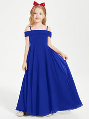 Abiti Da Damigella Junior Chic Con Spalle Scoperte Blu Royal