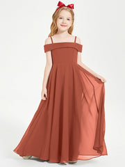 Abiti Da Damigella Junior Chic Con Spalle Scoperte Ruggine