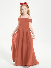 Abiti Da Damigella Junior Chic Con Spalle Scoperte Ruggine