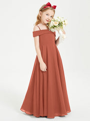 Abiti Da Damigella Junior Chic Con Spalle Scoperte Ruggine