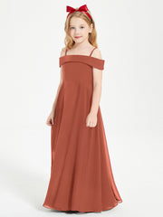 Abiti Da Damigella Junior Chic Con Spalle Scoperte Ruggine