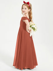 Abiti Da Damigella Junior Chic Con Spalle Scoperte Ruggine