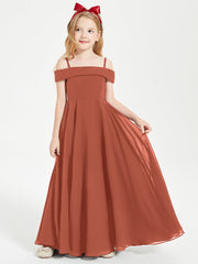 Abiti Da Damigella Junior Chic Con Spalle Scoperte Ruggine