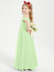 Abiti Da Damigella Junior Chic Con Spalle Scoperte Salvia