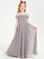 Abiti Da Damigella Junior Chic Con Spalle Scoperte Argento