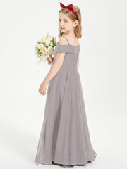 Abiti Da Damigella Junior Chic Con Spalle Scoperte Argento