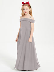 Abiti Da Damigella Junior Chic Con Spalle Scoperte Argento