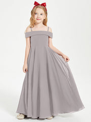 Abiti Da Damigella Junior Chic Con Spalle Scoperte Argento