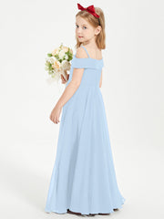 Abiti Da Damigella Junior Chic Con Spalle Scoperte Blu Cielo