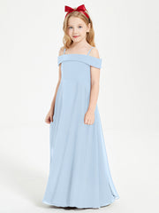 Abiti Da Damigella Junior Chic Con Spalle Scoperte Blu Cielo