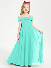 Abiti Da Damigella Junior Chic Con Spalle Scoperte Azzurro Spa