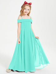 Abiti Da Damigella Junior Chic Con Spalle Scoperte Azzurro Spa