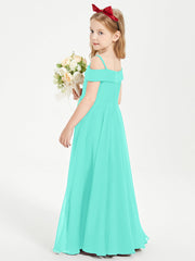 Abiti Da Damigella Junior Chic Con Spalle Scoperte Azzurro Spa