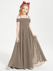 Abiti Da Damigella Junior Chic Con Spalle Scoperte Tortora