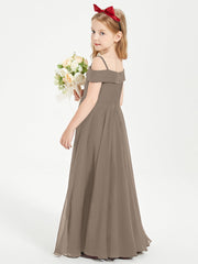 Abiti Da Damigella Junior Chic Con Spalle Scoperte Tortora