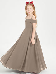 Abiti Da Damigella Junior Chic Con Spalle Scoperte Tortora