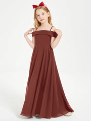 Abiti Da Damigella Junior Chic Con Spalle Scoperte Terracotta
