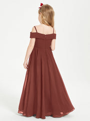 Abiti Da Damigella Junior Chic Con Spalle Scoperte Terracotta