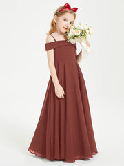 Abiti Da Damigella Junior Chic Con Spalle Scoperte Terracotta