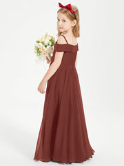 Abiti Da Damigella Junior Chic Con Spalle Scoperte Terracotta