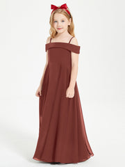 Abiti Da Damigella Junior Chic Con Spalle Scoperte Terracotta