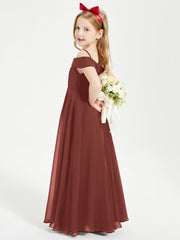 Abiti Da Damigella Junior Chic Con Spalle Scoperte Terracotta