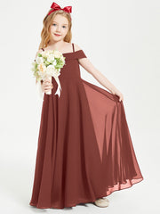 Abiti Da Damigella Junior Chic Con Spalle Scoperte Terracotta