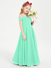 Abiti Da Damigella Junior Chic Con Spalle Scoperte Turchese