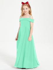 Abiti Da Damigella Junior Chic Con Spalle Scoperte Turchese