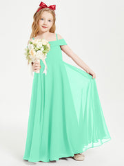 Abiti Da Damigella Junior Chic Con Spalle Scoperte Turchese