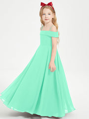 Abiti Da Damigella Junior Chic Con Spalle Scoperte Turchese