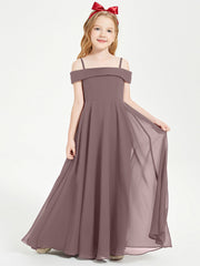 Abiti Da Damigella Junior Chic Con Spalle Scoperte Malva Vintage