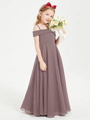 Abiti Da Damigella Junior Chic Con Spalle Scoperte Malva Vintage
