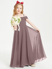 Abiti Da Damigella Junior Chic Con Spalle Scoperte Malva Vintage