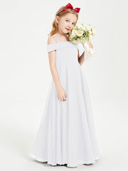 Abiti Da Damigella Junior Chic Con Spalle Scoperte Bianco