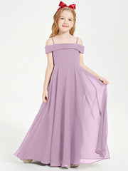 Abiti Da Damigella Junior Chic Con Spalle Scoperte Glicine